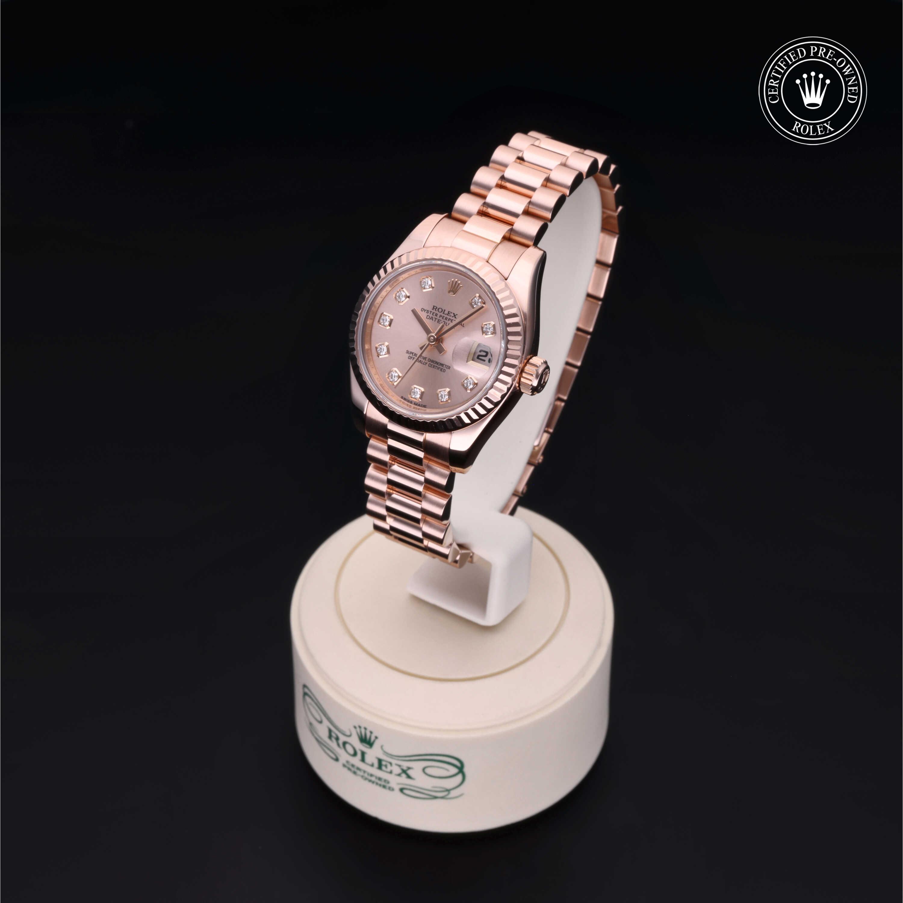 Rolex Lady-Datejust in Gold 18 Carat Red M179175F-0008 at Heller Jewelers