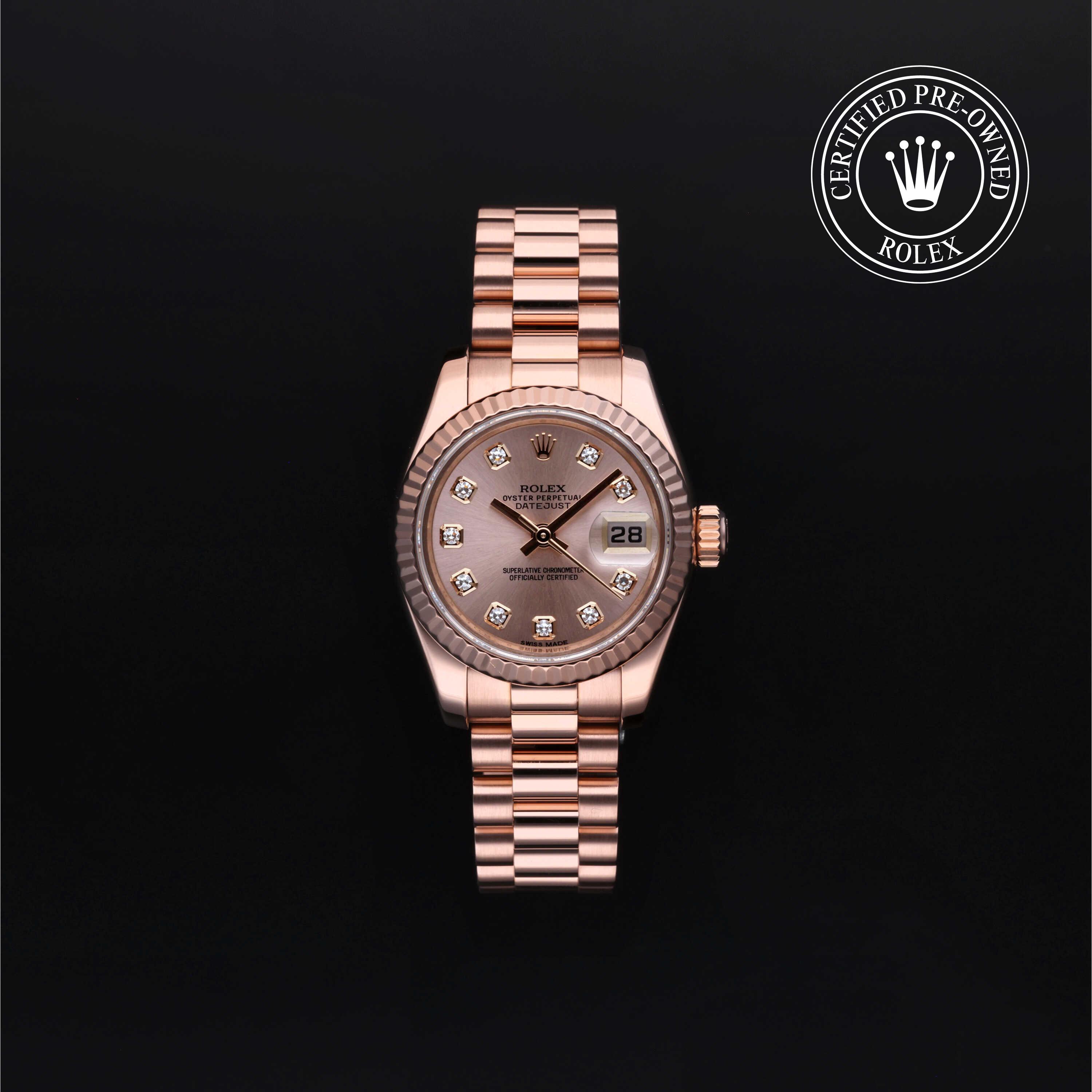 Rolex Lady-Datejust in Gold 18 Carat Red M179175F-0008 at Heller Jewelers