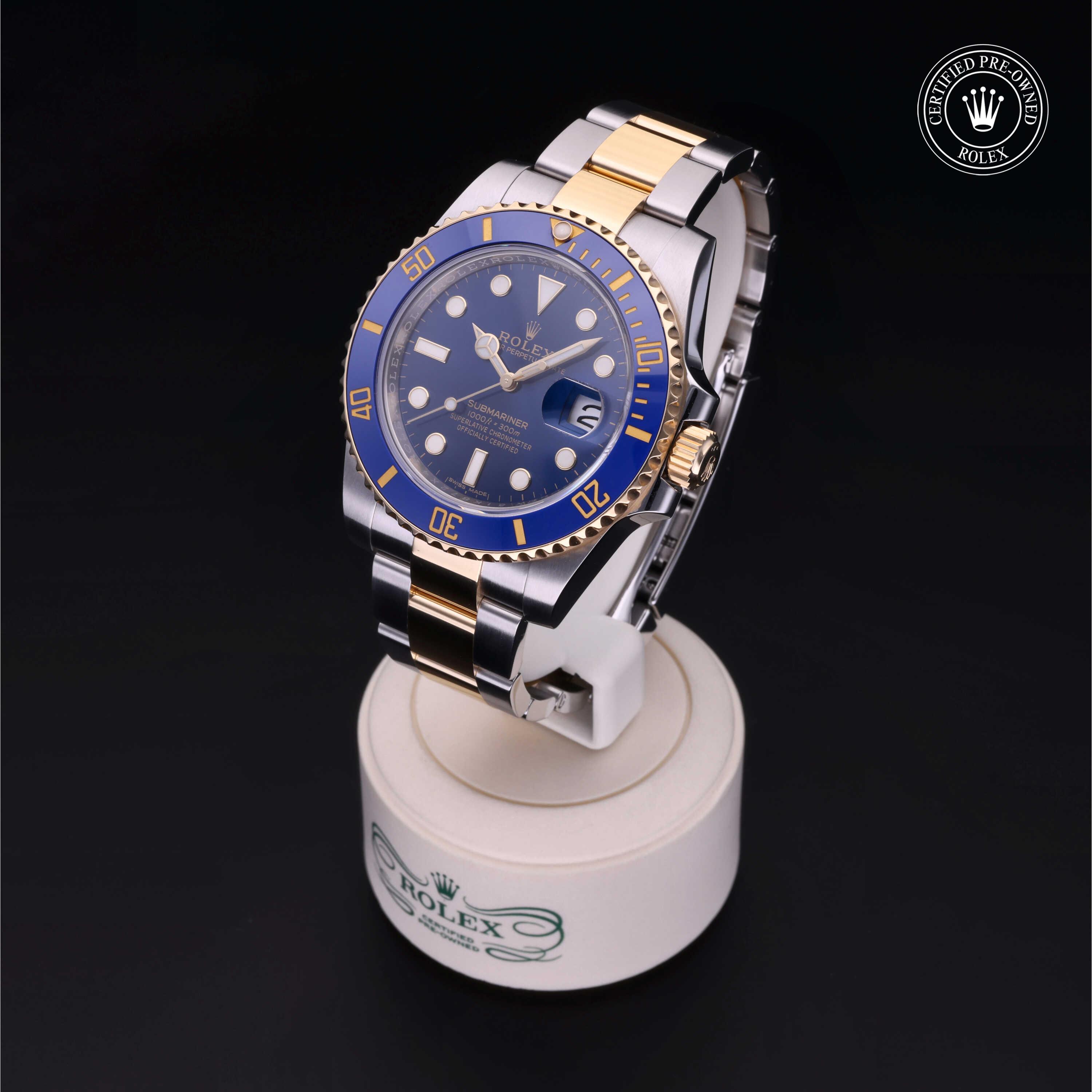 Rolex Submariner in Rolesor 18 Carat Yellow M116613LB-0005 at Heller Jewelers