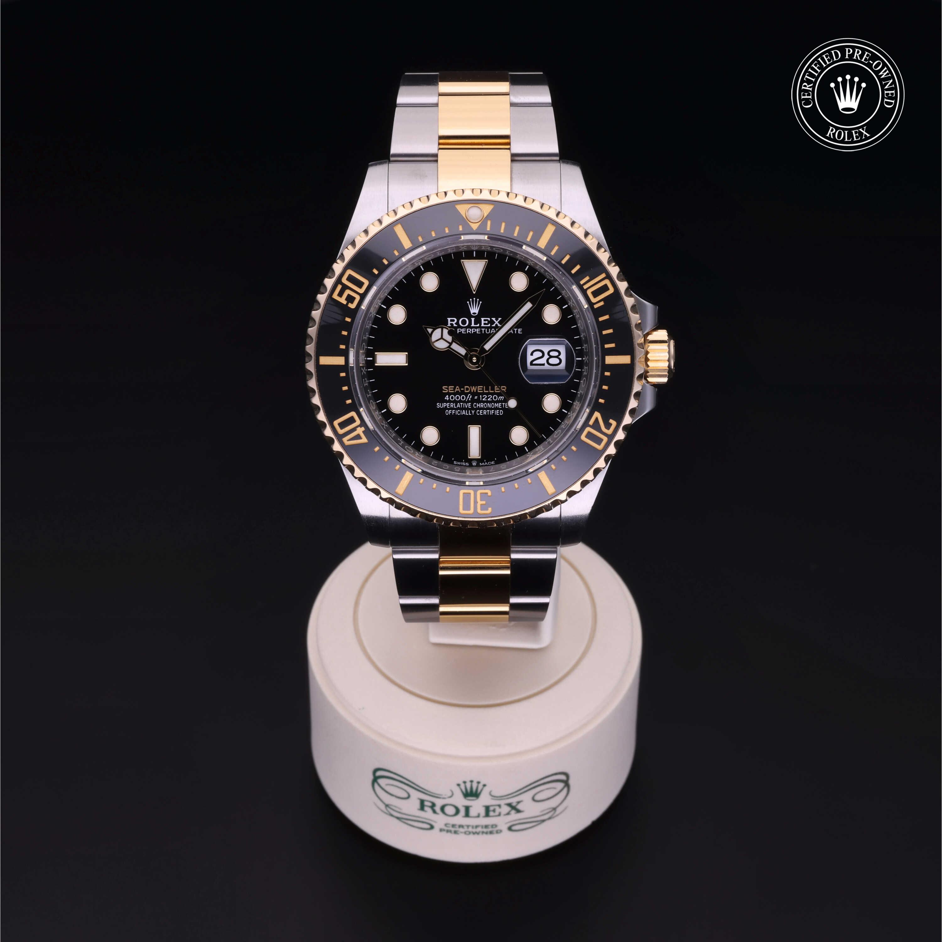 Rolex Sea-Dweller in Rolesor 18 Carat Yellow M126603-0001 at Heller Jewelers