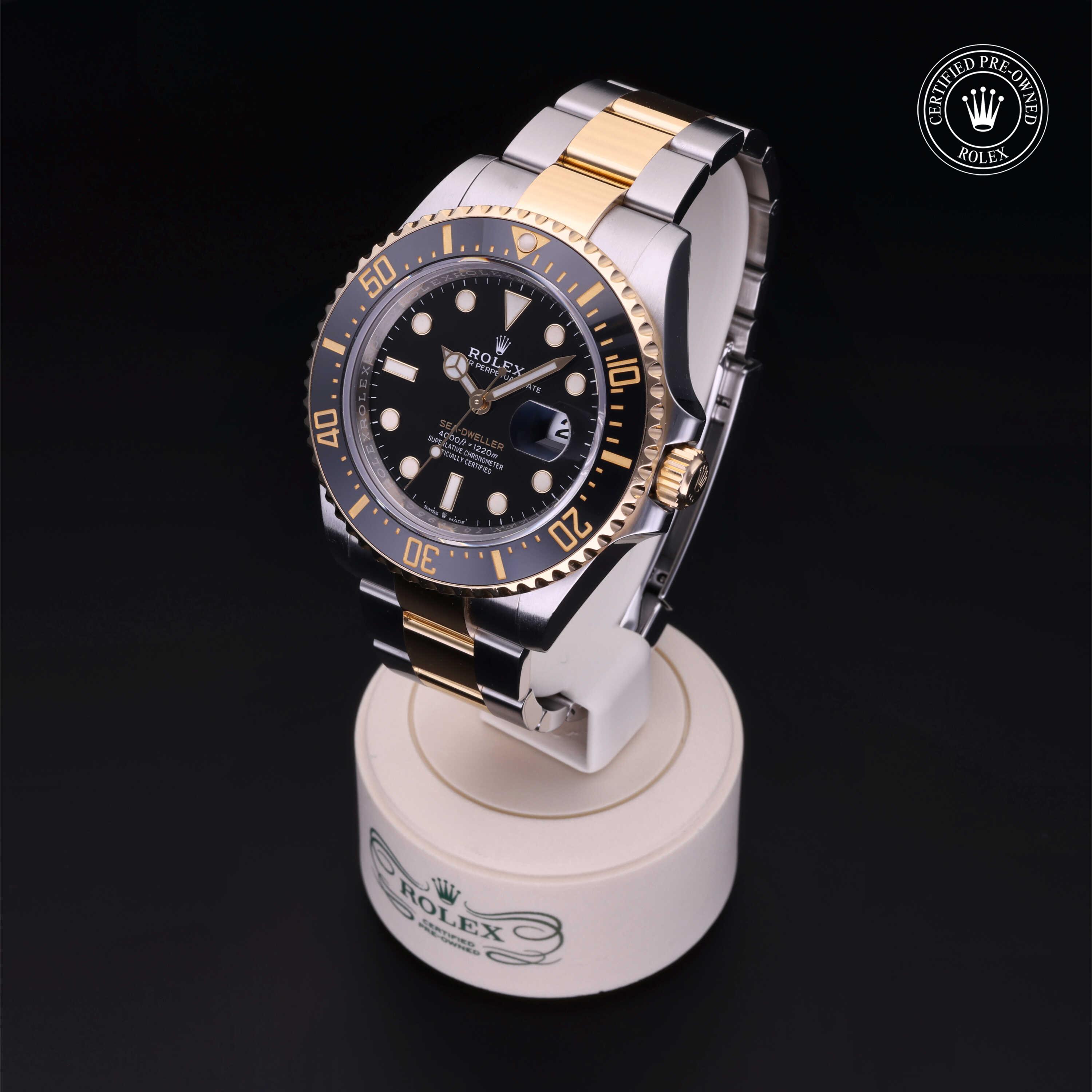 Rolex Sea-Dweller in Rolesor 18 Carat Yellow M126603-0001 at Heller Jewelers