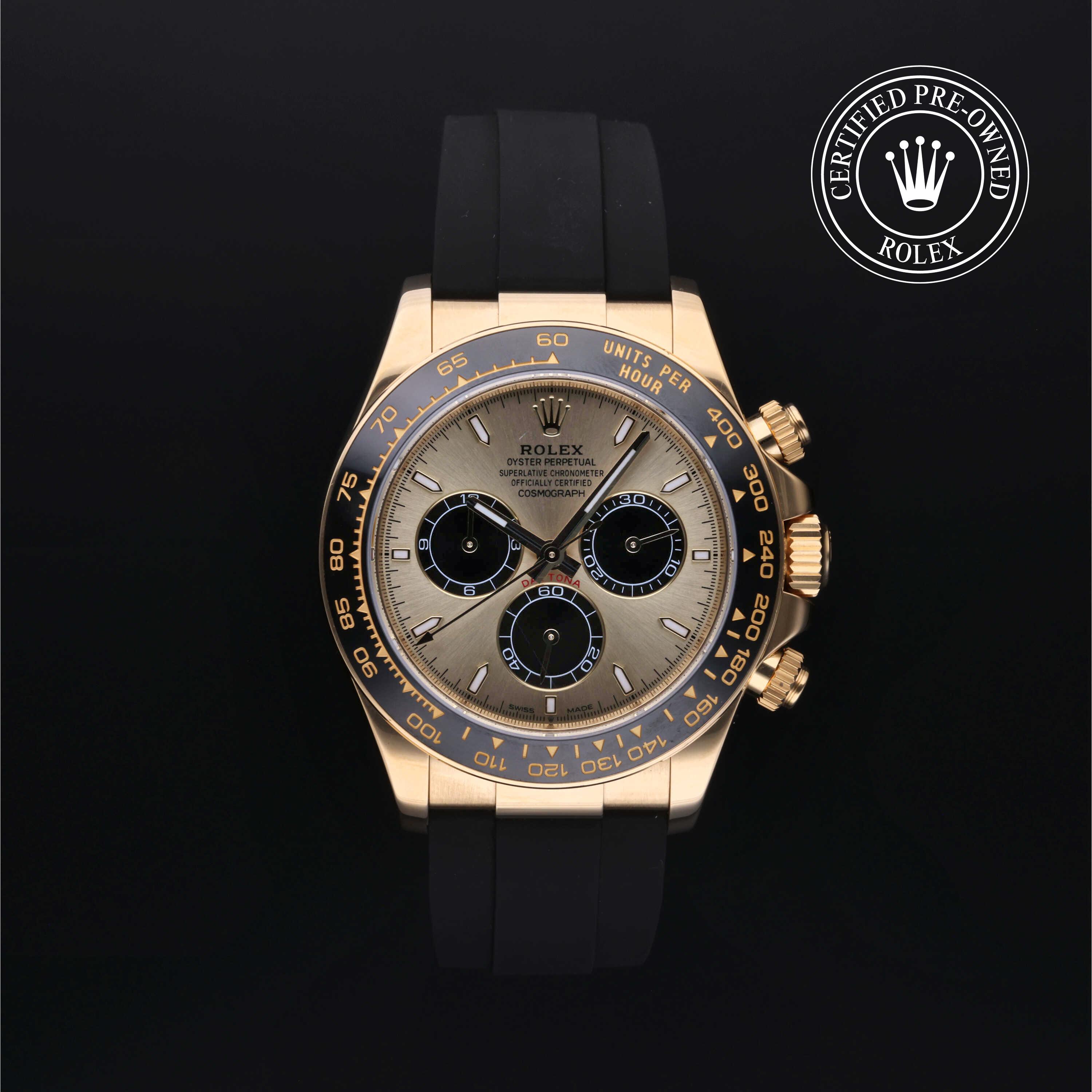 Rolex Cosmograph Daytona in Gold 18 Carat Yellow M126518LN-0011 at Heller Jewelers