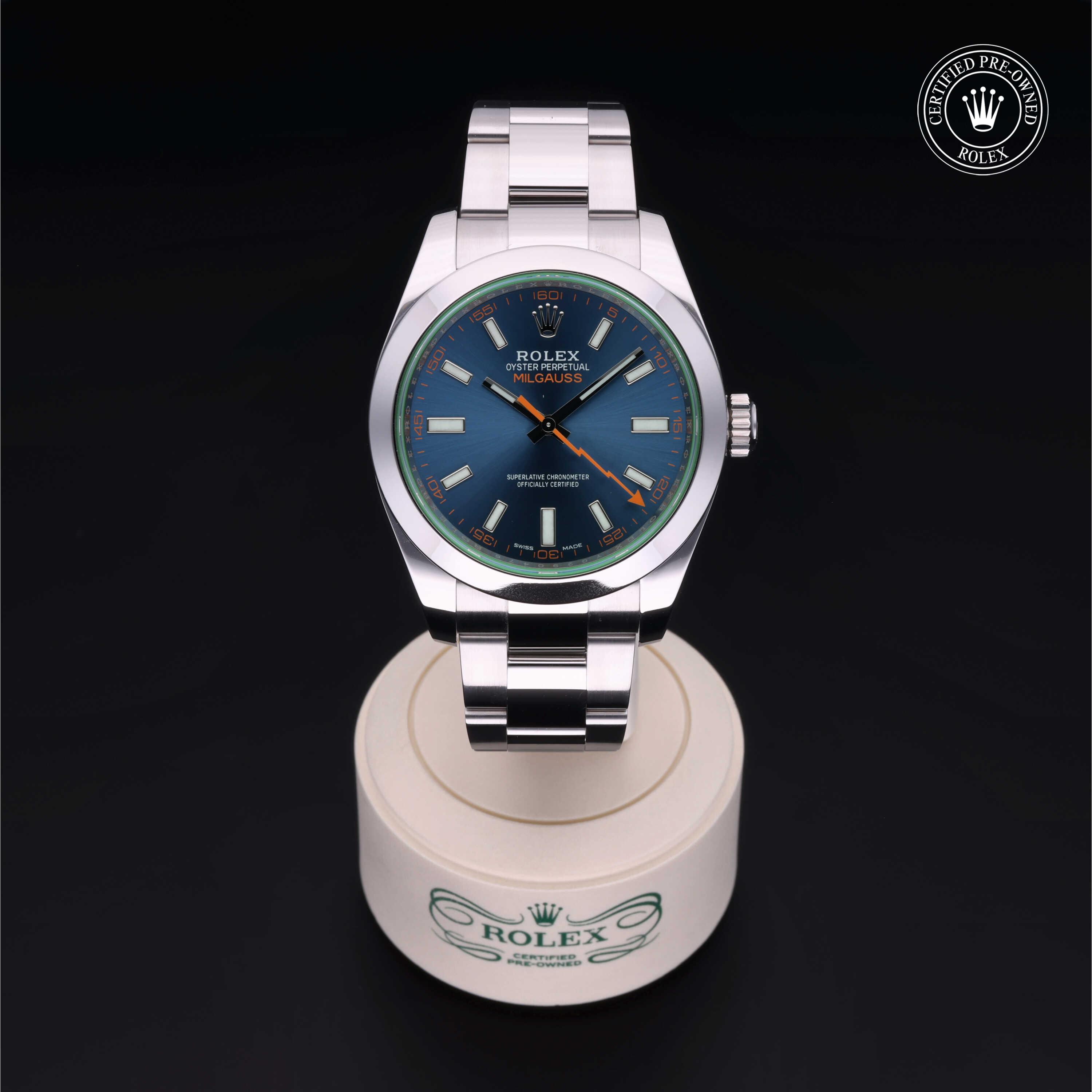 Rolex Milgauss in Steel M116400GV-0002 at Heller Jewelers