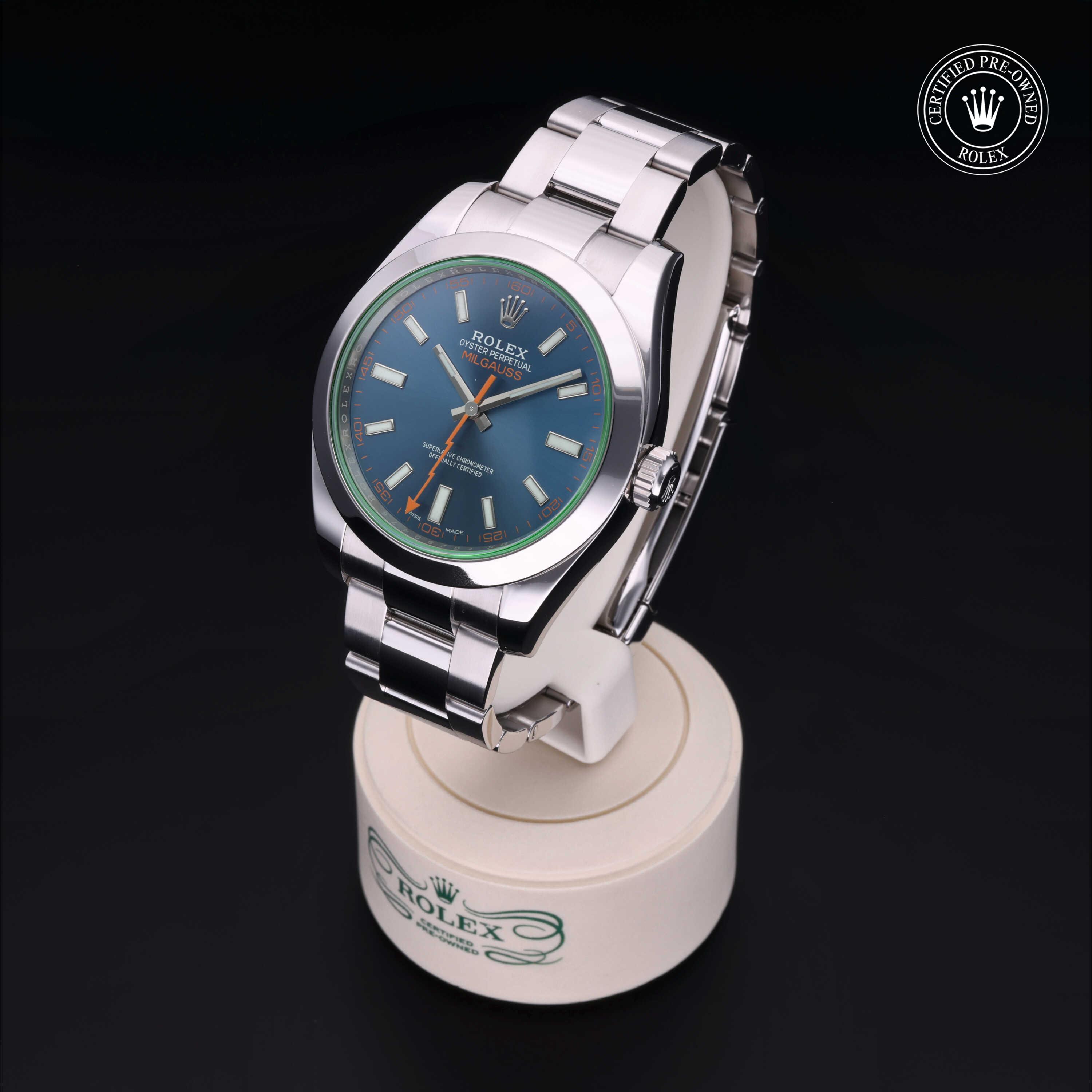 Rolex Milgauss in Steel M116400GV-0002 at Heller Jewelers