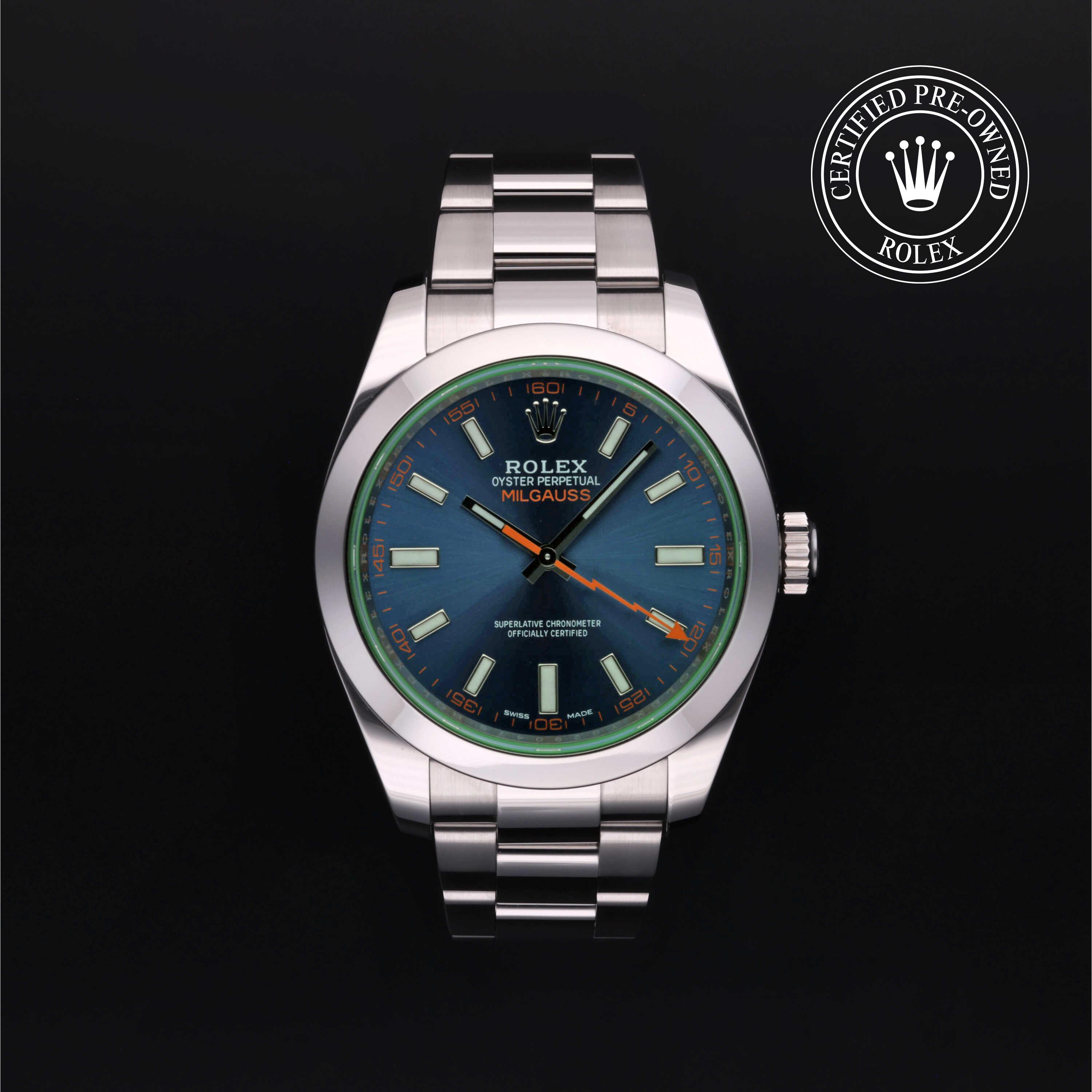Rolex Milgauss in Steel M116400GV-0002 at Heller Jewelers