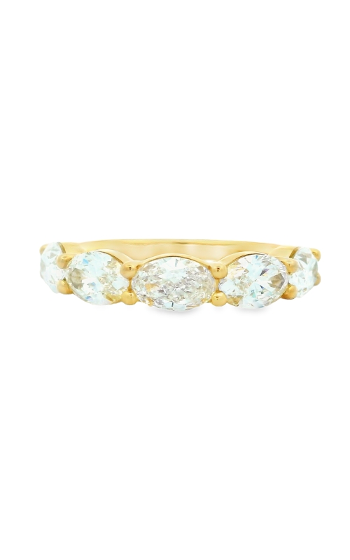 Diamond East West Wedding Band