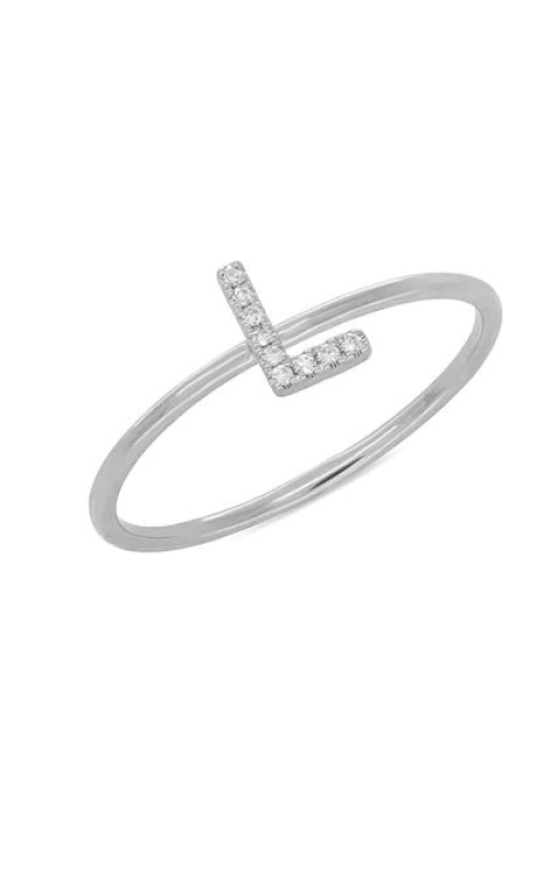 Diamond 'L' Fashion Ring