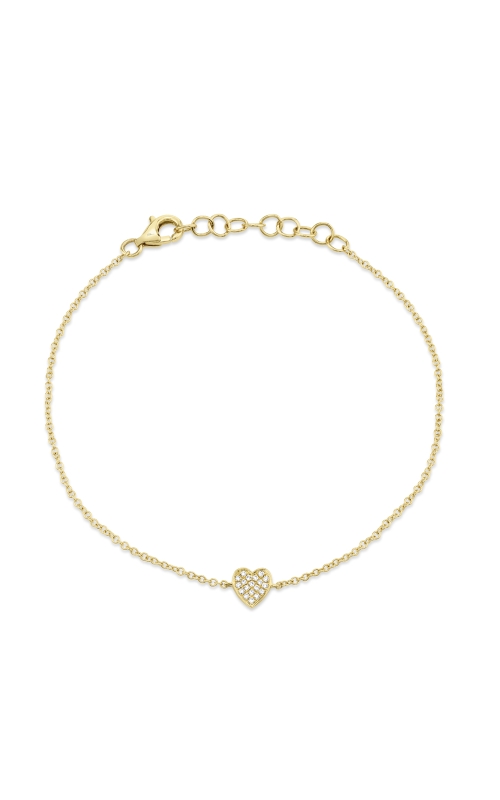 Diamond Pave Heart Bracelet