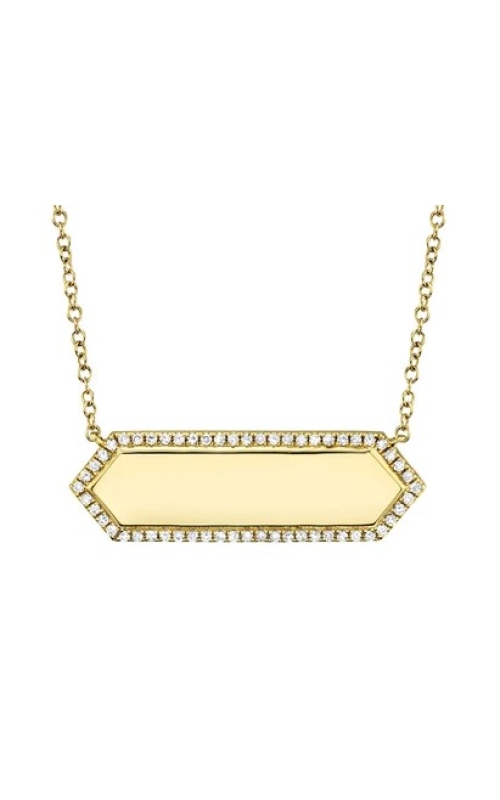 Diamond Bar Id Necklace