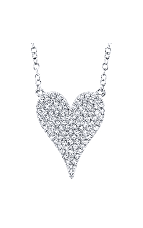Diamond Pave Heart Necklace