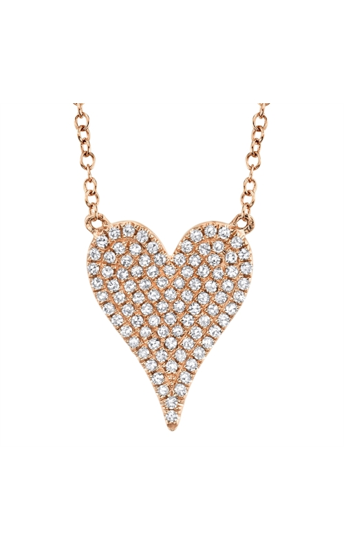 Diamond Pave Heart Necklace
