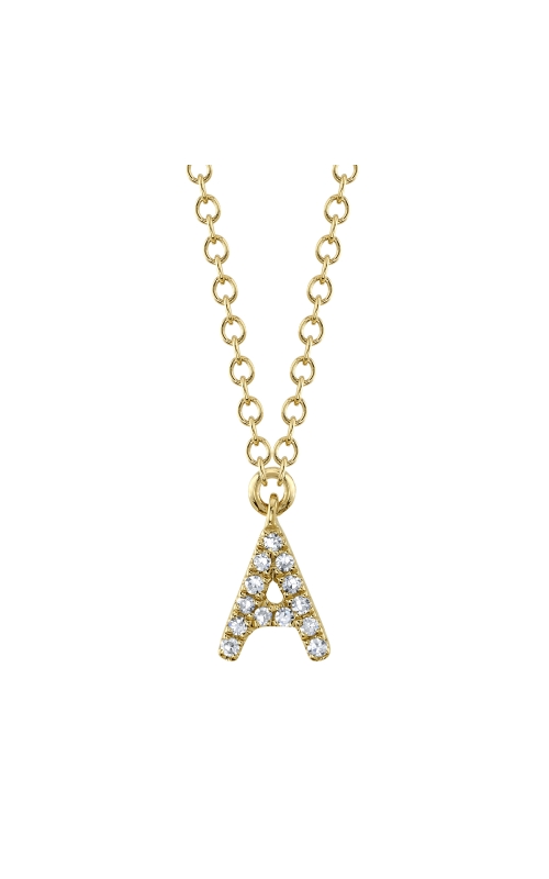 Diamond Initial 'A' Necklace
