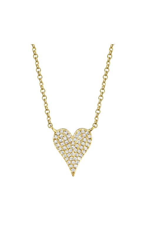 Diamond Pave Heart Necklace
