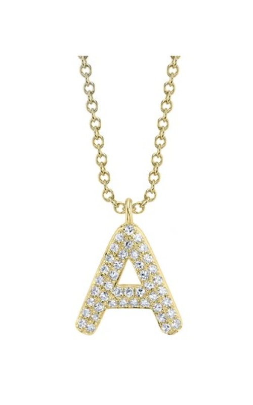 Diamond Initial 'A' Necklace