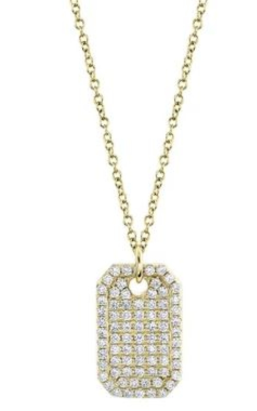 Diamond Dog Tag Necklace