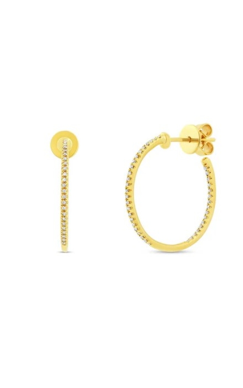Diamond Hoop Earrings