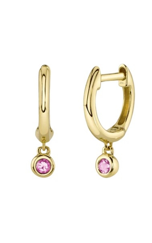 Pink Sapphire Huggie Earrings