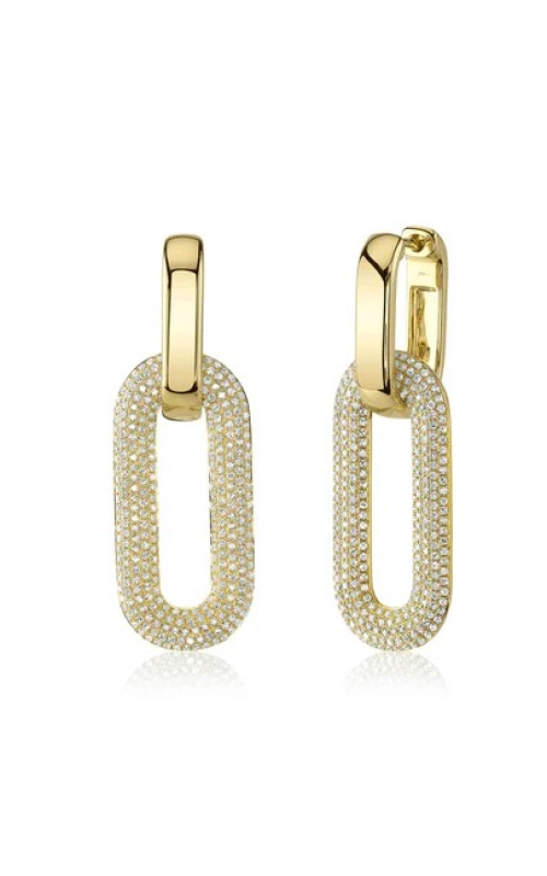 Diamond Pave Oval Earrings