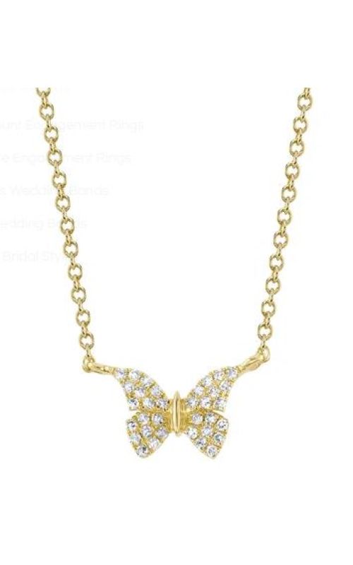 Diamond Butterfly Necklace
