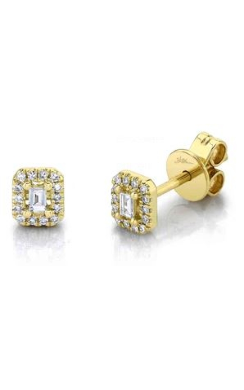 Diamond Baguette Stud Earrings