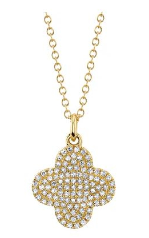 Diamond Pave Clover Necklace