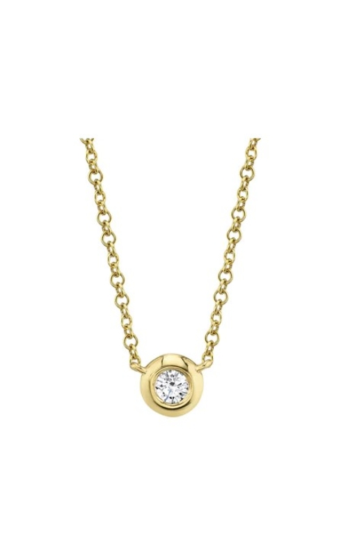 Diamond Bezel Necklace