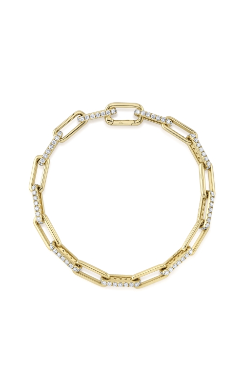 Diamond Paper Clip Link Bracelet