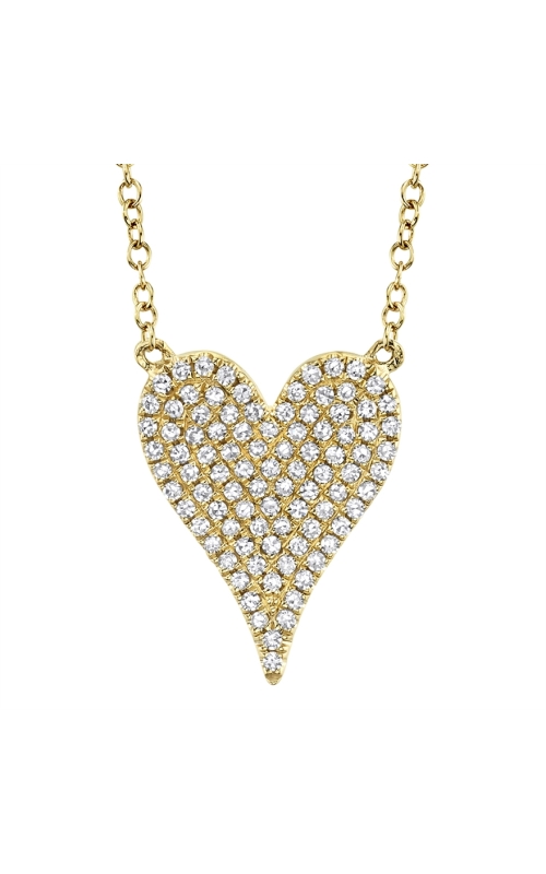 Diamond Pave Heart Necklace
