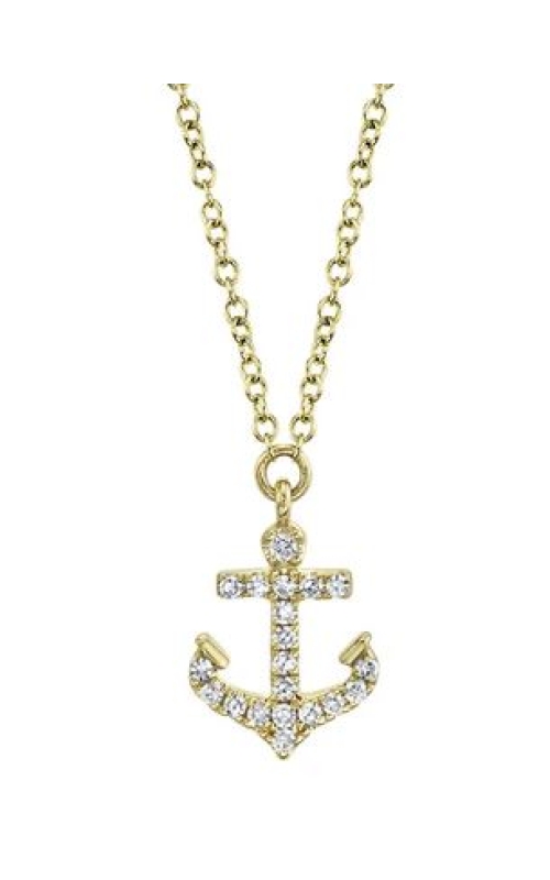 Diamond Anchor Necklace