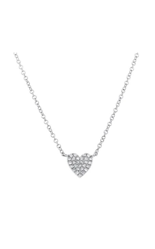 Diamond Pave Heart Necklace