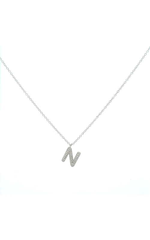 Diamond Initial 'N' Necklace