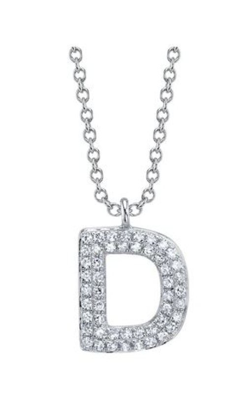 Diamond Initial D Necklace