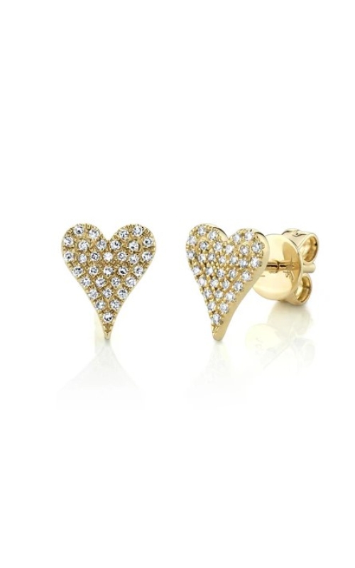 Diamond Heart Earrings