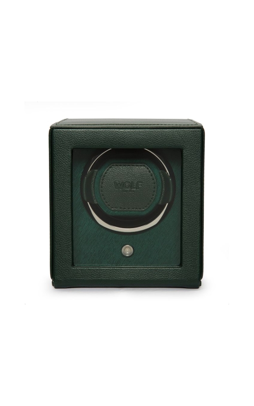 Wolf Cub Single Watch Winder With Cover - Green