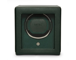 Wolf Cub Single Watch Winder With Cover - Green